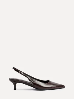 Bruin - Linzi Elvira slingback pumps met kleine hak