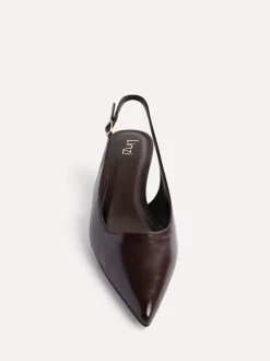 Bruin - Linzi Elvira slingback pumps met kleine hak