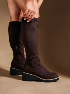 Bruin - Linzi Maintain Stretch High Leg Wedge Boots
