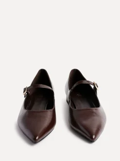 Bruin - Linzi Seattle Mary Jane Lage schoenen met spitse neus