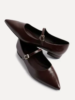Bruin - Linzi Seattle Mary Jane Lage schoenen met spitse neus
