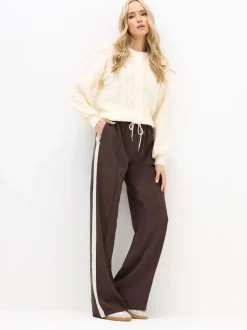 Bruin - Long Tall Sally broek met wijde pijpen