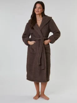 Bruin - Loungeable Chunky Sherpa Hooded Midaxi Robe