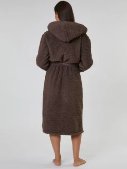 Bruin - Loungeable Chunky Sherpa Hooded Midaxi Robe