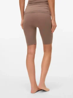 Bruin - Mamalicious Maternity Seamless Leggings
