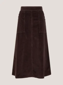Bruin - Monsoon Malika Corduroy Midi Skirt