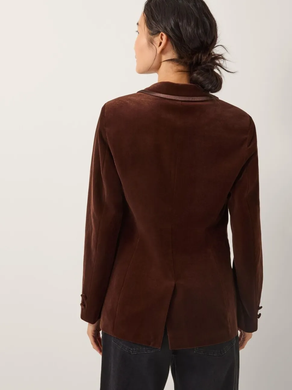 Bruin - Monsoon Mila Single Breasted Velvet Blazer
