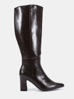 Bruin - Novo Wide Fit Gala Point Toe Block Heel Knee Boots