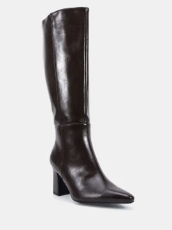Bruin - Novo Wide Fit Gala Point Toe Block Heel Knee Boots
