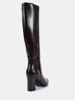 Bruin - Novo Wide Fit Gala Point Toe Block Heel Knee Boots