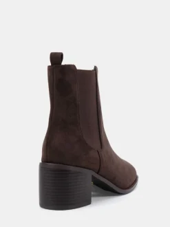 Bruin - Novo Wide Fit Juno Block Heel Chelsea Ankle Boots