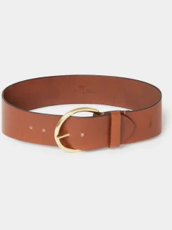 Bruin - Osprey London The Oversized Leather Buckle Belt
