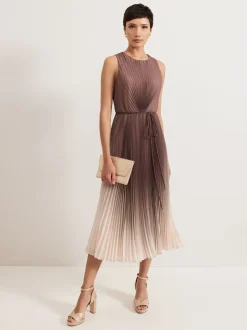 Bruin - Phase Eight Simara ombré-jurk