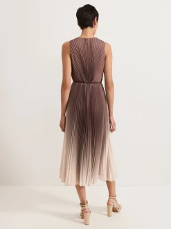 Bruin - Phase Eight Simara ombré-jurk