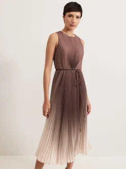 Bruin - Phase Eight Simara ombré-jurk