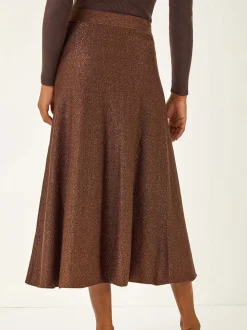 Bruin - Roman Shimmer Knit Midi Skirt