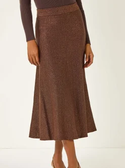 Bruin - Roman Shimmer Knit Midi Skirt