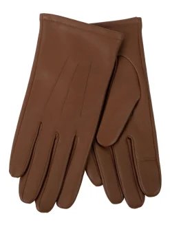 Bruin - Shopper 3 Point Smartouch winterleren handschoenen