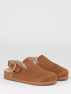 Bruin - Simply Be Fluffy Mules With Back Strap