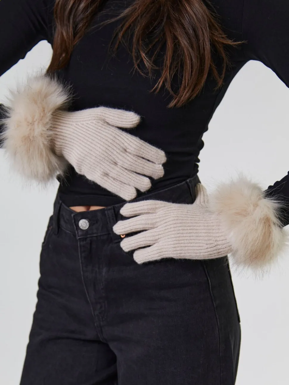 Bruin - South Beach Faux Fur Hat And Glove Set