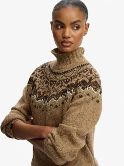 Bruin - Superdry Fairisle Pattern High Neck Jumper