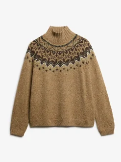 Bruin - Superdry Fairisle Pattern High Neck Jumper