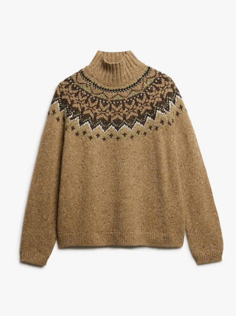 Bruin - Superdry Fairisle Pattern High Neck Jumper