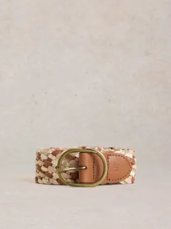 Bruin - White Stuff Leather Weave Belt