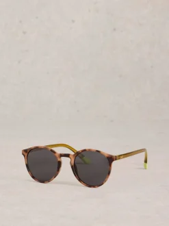 Bruin - White Stuff Preppy Round Sunglasses