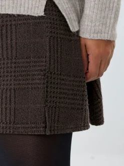 Bruin - Yours Curve Check Mini Skirt