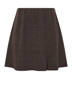 Bruin - Yours Curve Check Mini Skirt