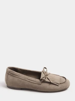 Bruin - Yours Curve Extra Wide Fit Fringe Moccasin Loafers