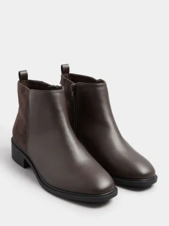 Bruin - Yours Curve Extra-Wide Fit Metal Trim Ankle Boots