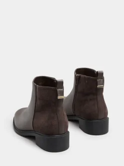 Bruin - Yours Curve Extra-Wide Fit Metal Trim Ankle Boots