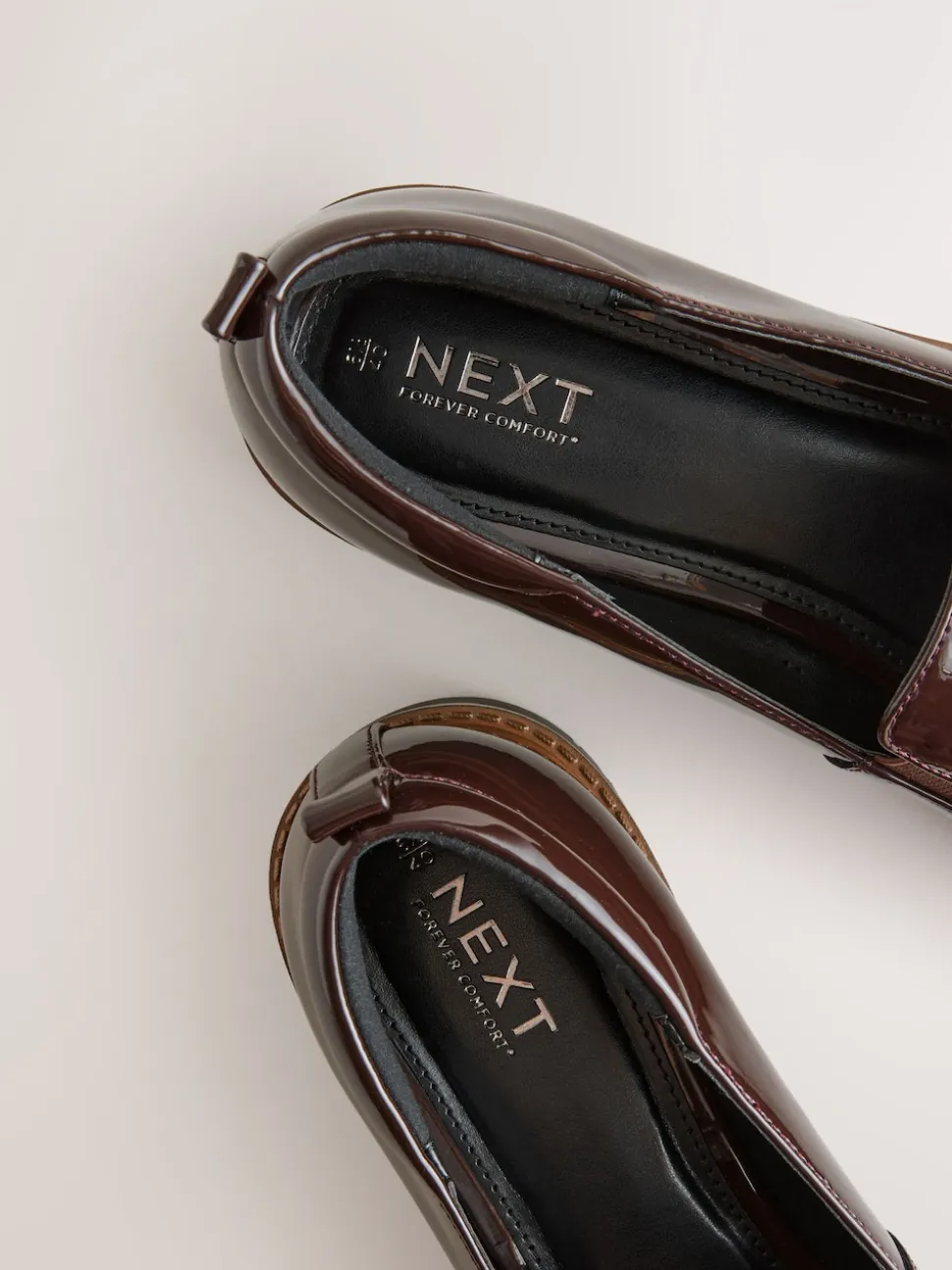 Bruin gepantenteerd - Forever Comfort® Slip On Clean Chunky Sole Loafers