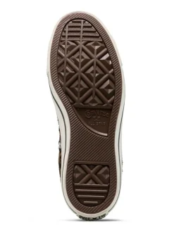 Bruin met luipaardprint - Converse Chuck Taylor Suede All Over High Trainers