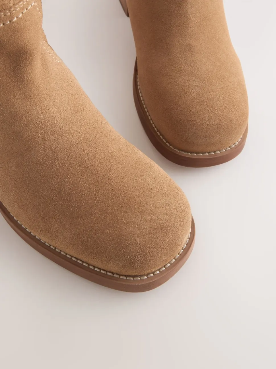 Bruin suède - Forever Comfort® kniehoge instaplaarzen