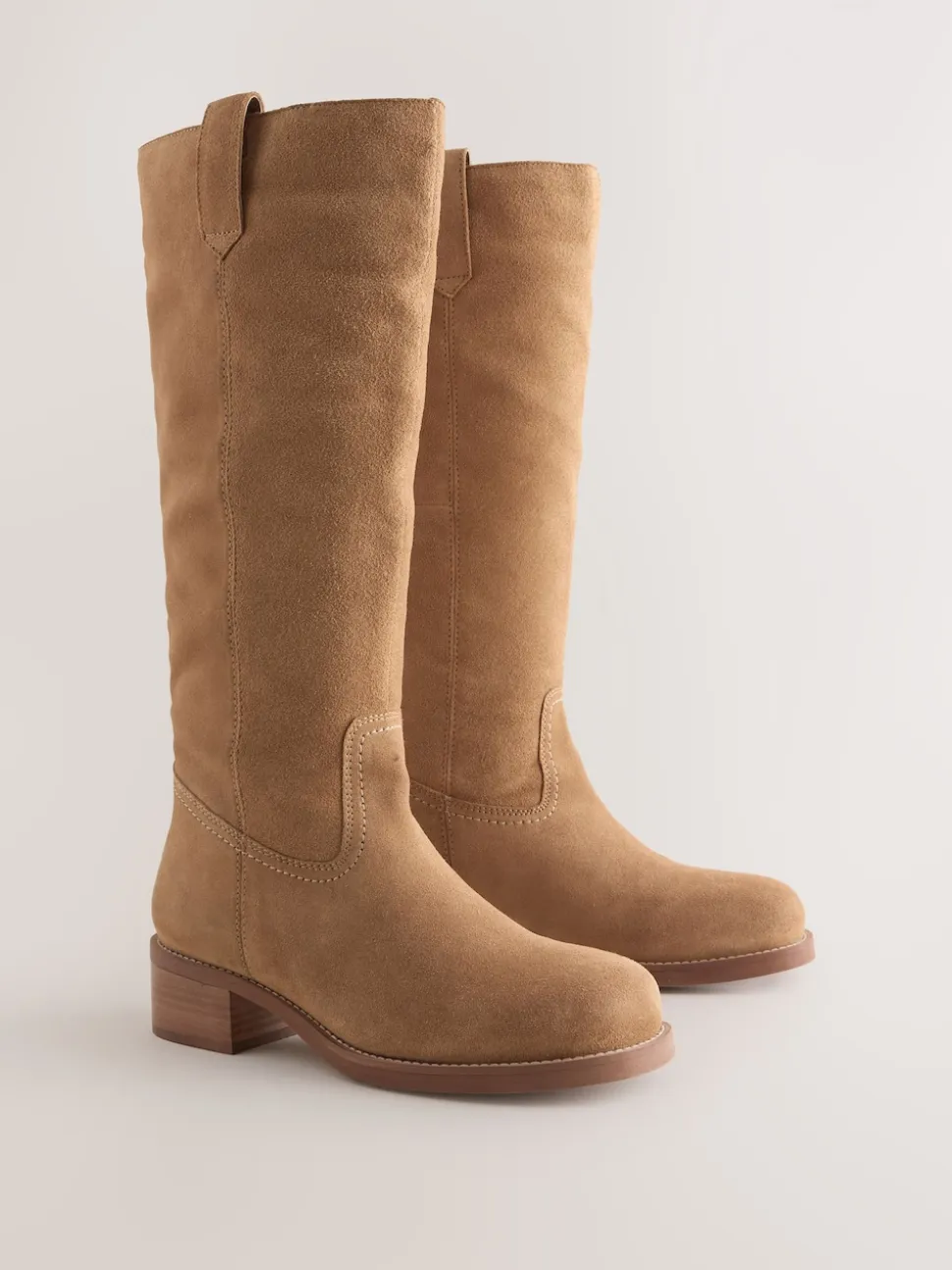 Bruin suède - Forever Comfort® kniehoge instaplaarzen