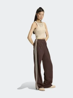 Bruin/crèmekleurig - adidas Originals Firebird Loose Trousers