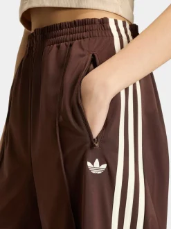 Bruin/crèmekleurig - adidas Originals Firebird Loose Trousers