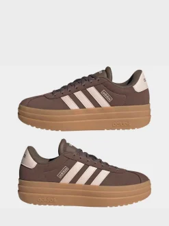 Bruin/roze - Adidas Vl Court Bold sneakers