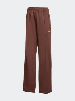 Bruin/wit - adidas Originals Firebird ruimvallende Broek