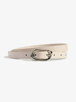 Burgundy, Tan & Cream - Lipsy Skinny Belts 3 Pack