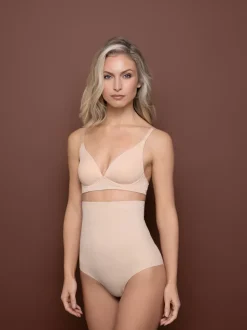 Bye Bra nude corrigerende slip met hoge taille
