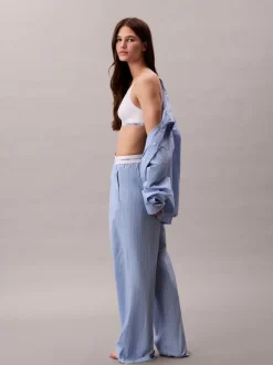 Calvin Klein Cotton Poplin Logo Pyjama Joggers