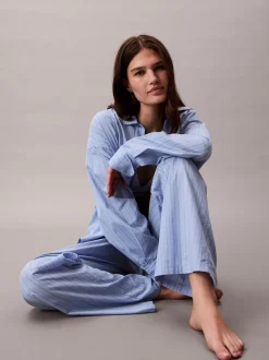 Calvin Klein Cotton Poplin Logo Pyjama Joggers