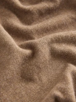 Camelbruin - Soft Touch Ronde hals Katoen Rijke Trui
