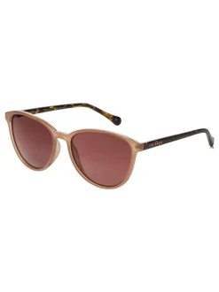 Camel/tortoise bruin - Ted Baker - Klassieke zonnebril met ronde ogen