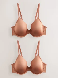 Caramel-nude - A-E Afvlakkende Ultimate Comfort Beha's 2 Verpakking