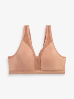 Caramel-nude - B-H beha met totale ondersteuning zonder beugel en ultiem comfort